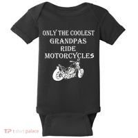 Only The Coolest Grandpas Ride Motorcycles Bike Baby Bodysuit thumb 0