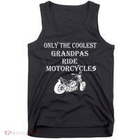 Only The Coolest Grandpas Ride Motorcycles Bike Tank Top thumb 0