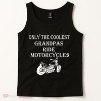Only The Coolest Grandpas Ride Motorcycles Bike Tank Top thumb 2
