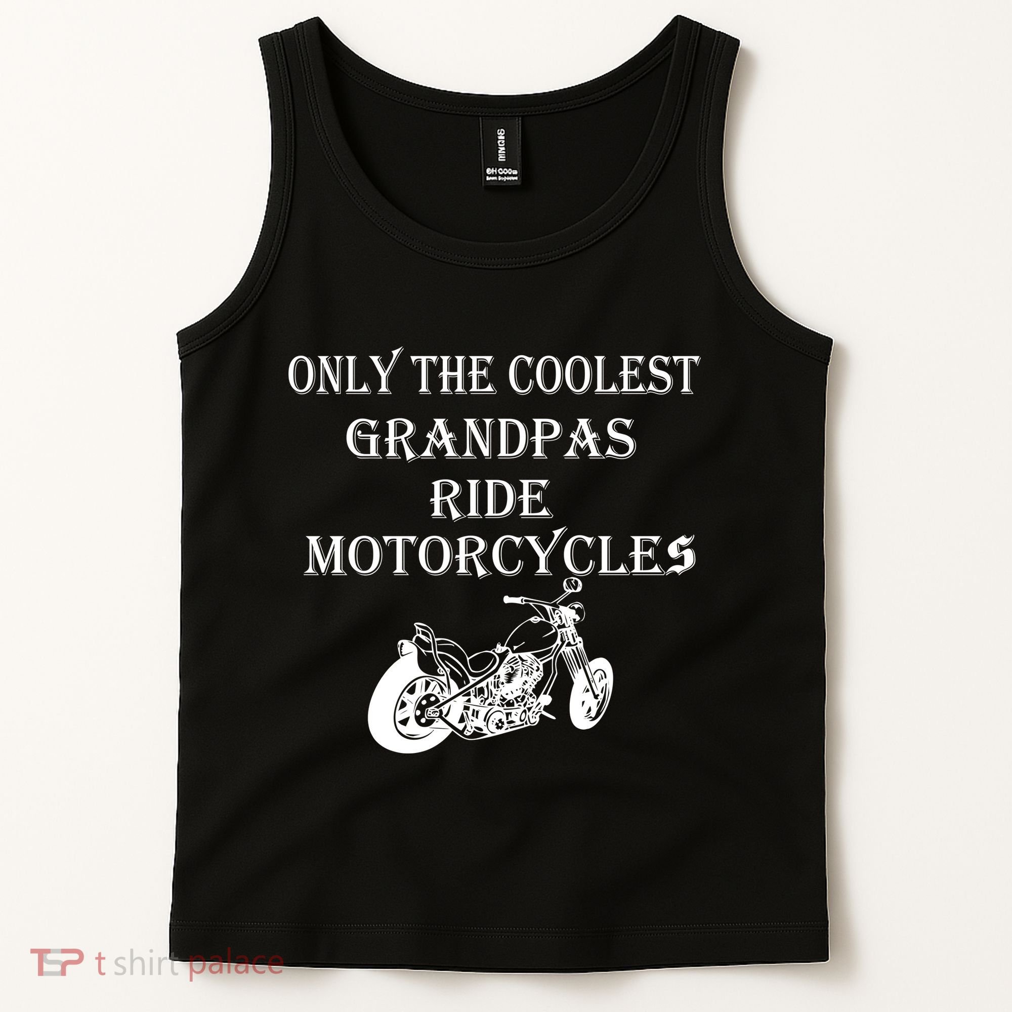 Only The Coolest Grandpas Ride Motorcycles Bike Tank Top
