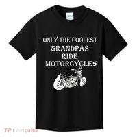 Only The Coolest Grandpas Ride Motorcycles Bike Kids T-Shirt thumb 0