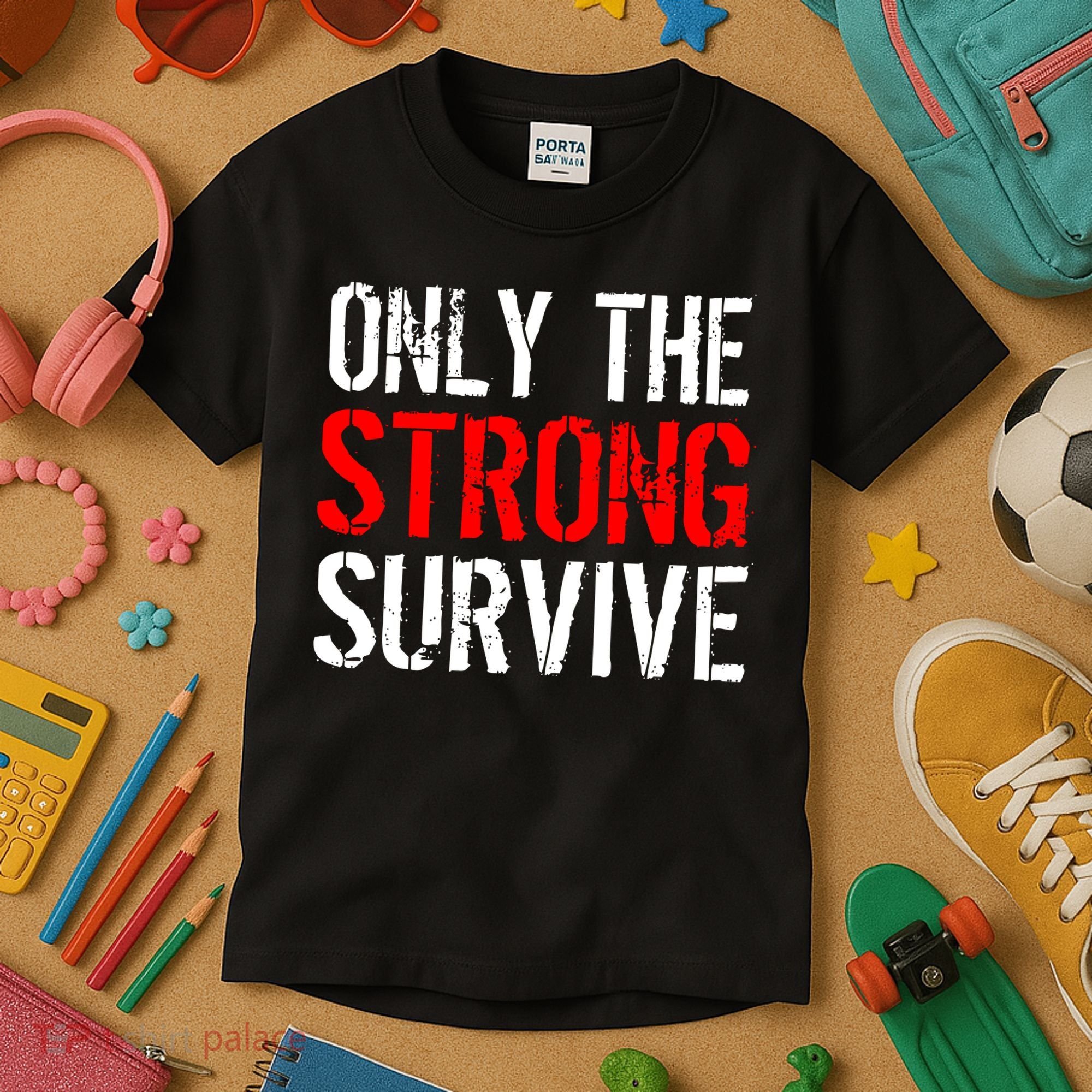 Only The Strong Survive Kids T-Shirt
