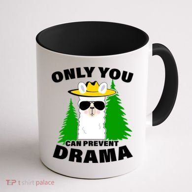 Only You Can Prevent Drama Coffee Mug back