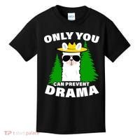 Only You Can Prevent Drama Kids T-Shirt thumb 0