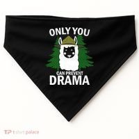 Only You Can Prevent Drama Funny LLama USA-Made Doggie Bandana thumb 0