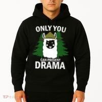 Only You Can Prevent Drama Funny LLama Hoodie thumb 2