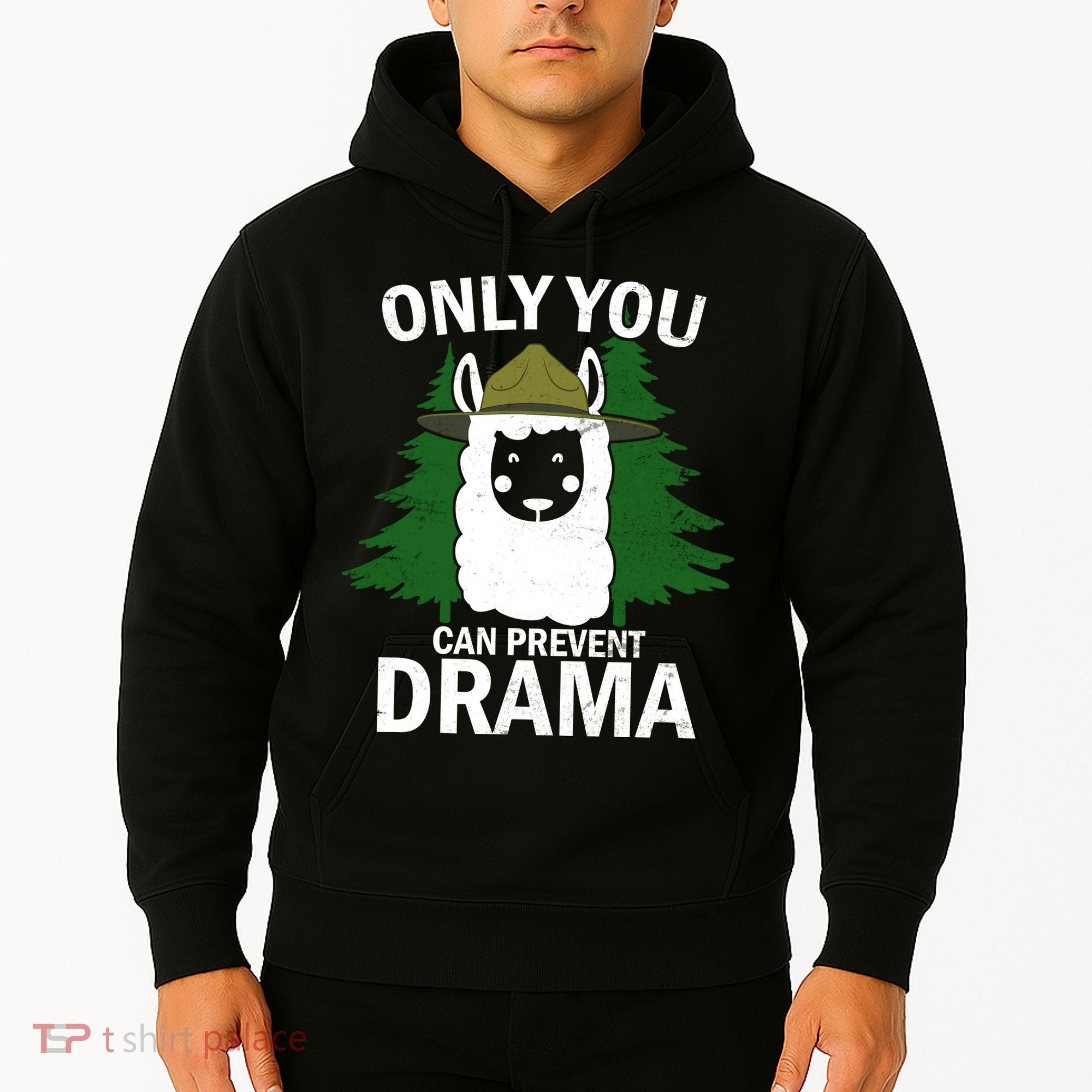 Only You Can Prevent Drama Funny LLama Hoodie