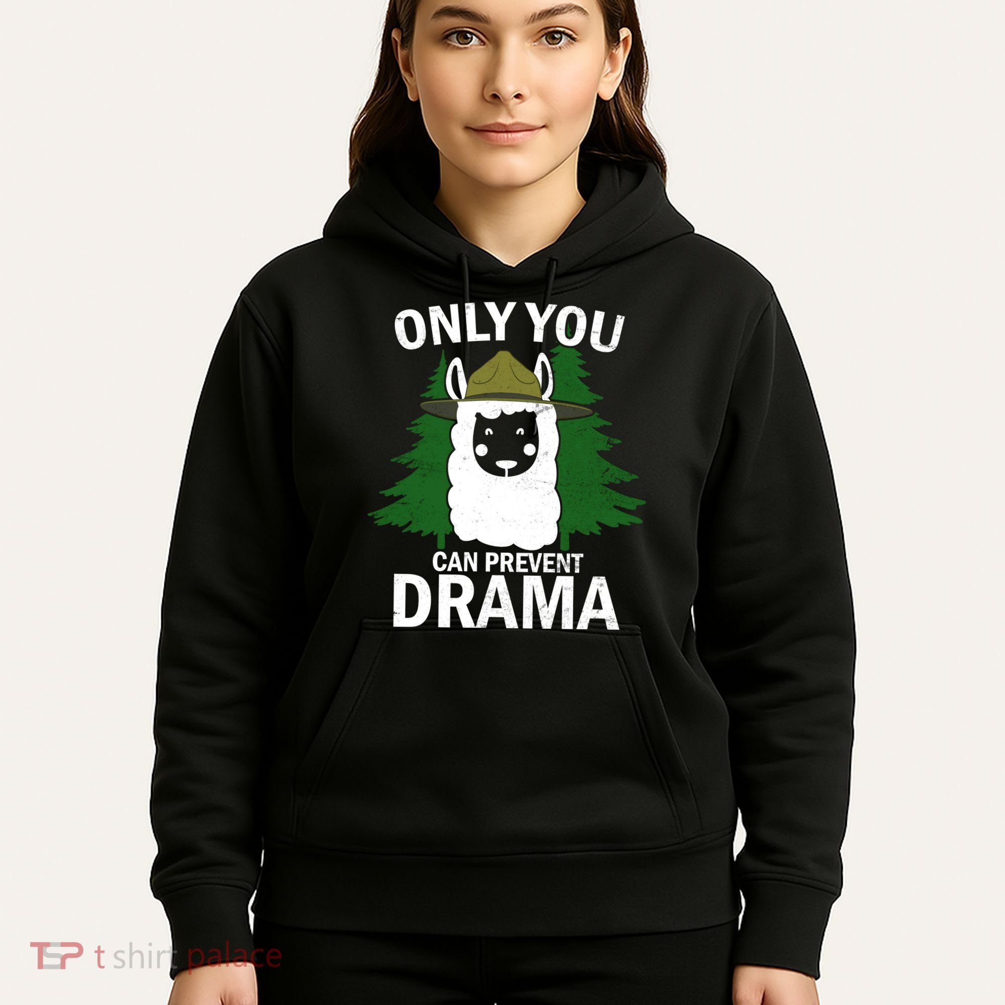 Only You Can Prevent Drama Funny LLama Hoodie
