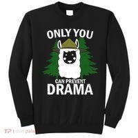 Only You Can Prevent Drama Funny LLama Sweatshirt thumb 0