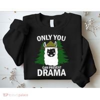 Only You Can Prevent Drama Funny LLama Sweatshirt thumb 2