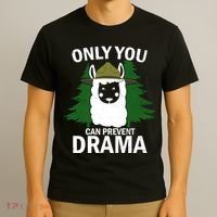 Only You Can Prevent Drama Funny LLama T-Shirt thumb 3