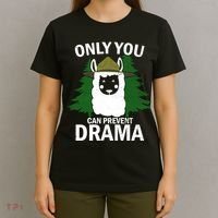 Only You Can Prevent Drama Funny LLama T-Shirt thumb 4