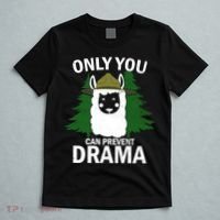 Only You Can Prevent Drama Funny LLama T-Shirt thumb 5