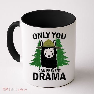 Only You Can Prevent Drama Funny LLama Coffee Mug