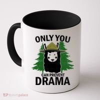Only You Can Prevent Drama Funny LLama Coffee Mug thumb 0