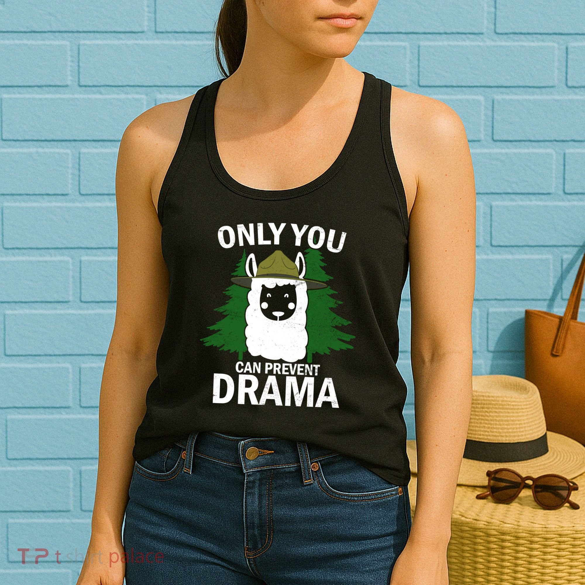 Only You Can Prevent Drama Funny LLama Women's Tank Top