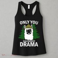 Only You Can Prevent Drama Funny LLama Women's Tank Top thumb 3