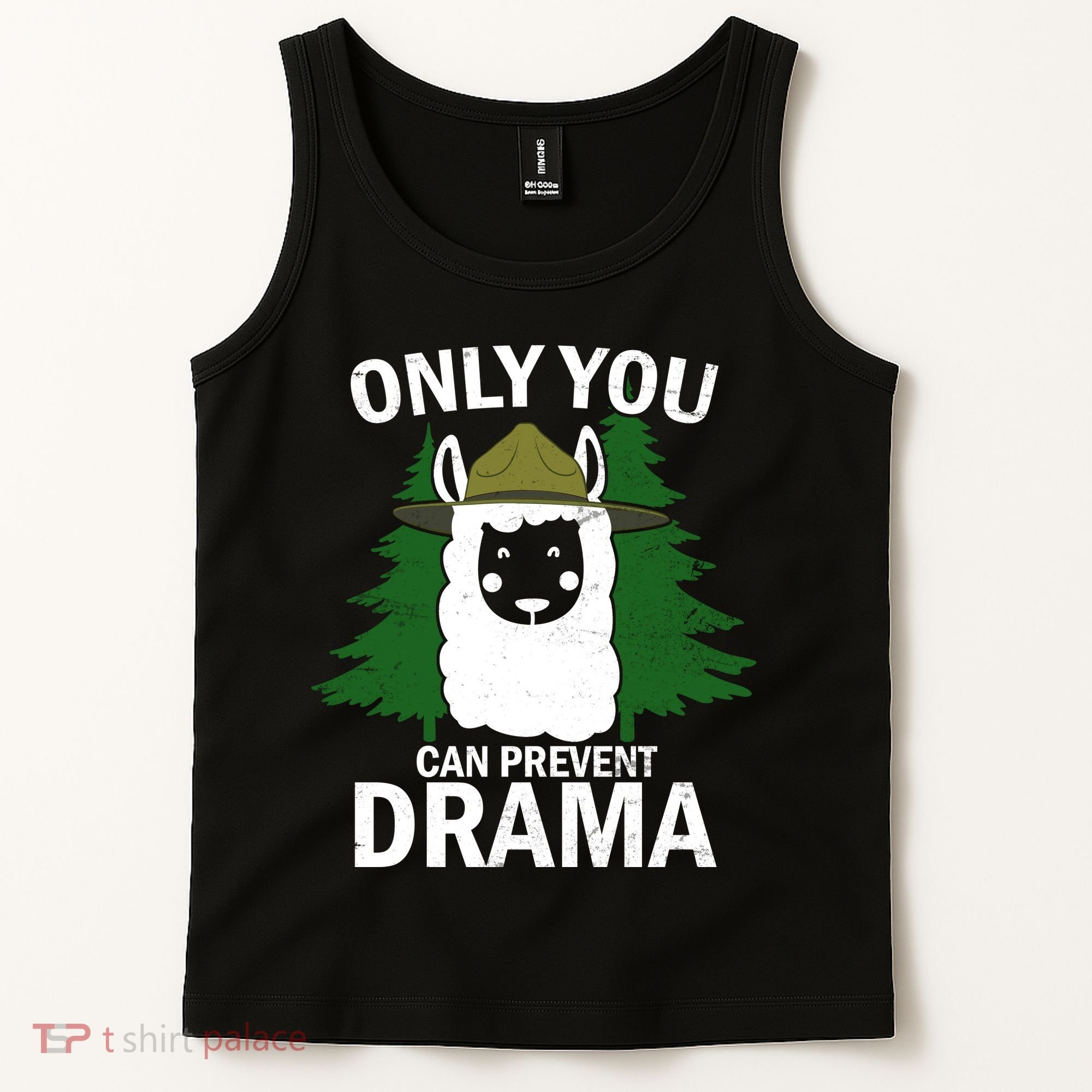 Only You Can Prevent Drama Funny LLama Tank Top