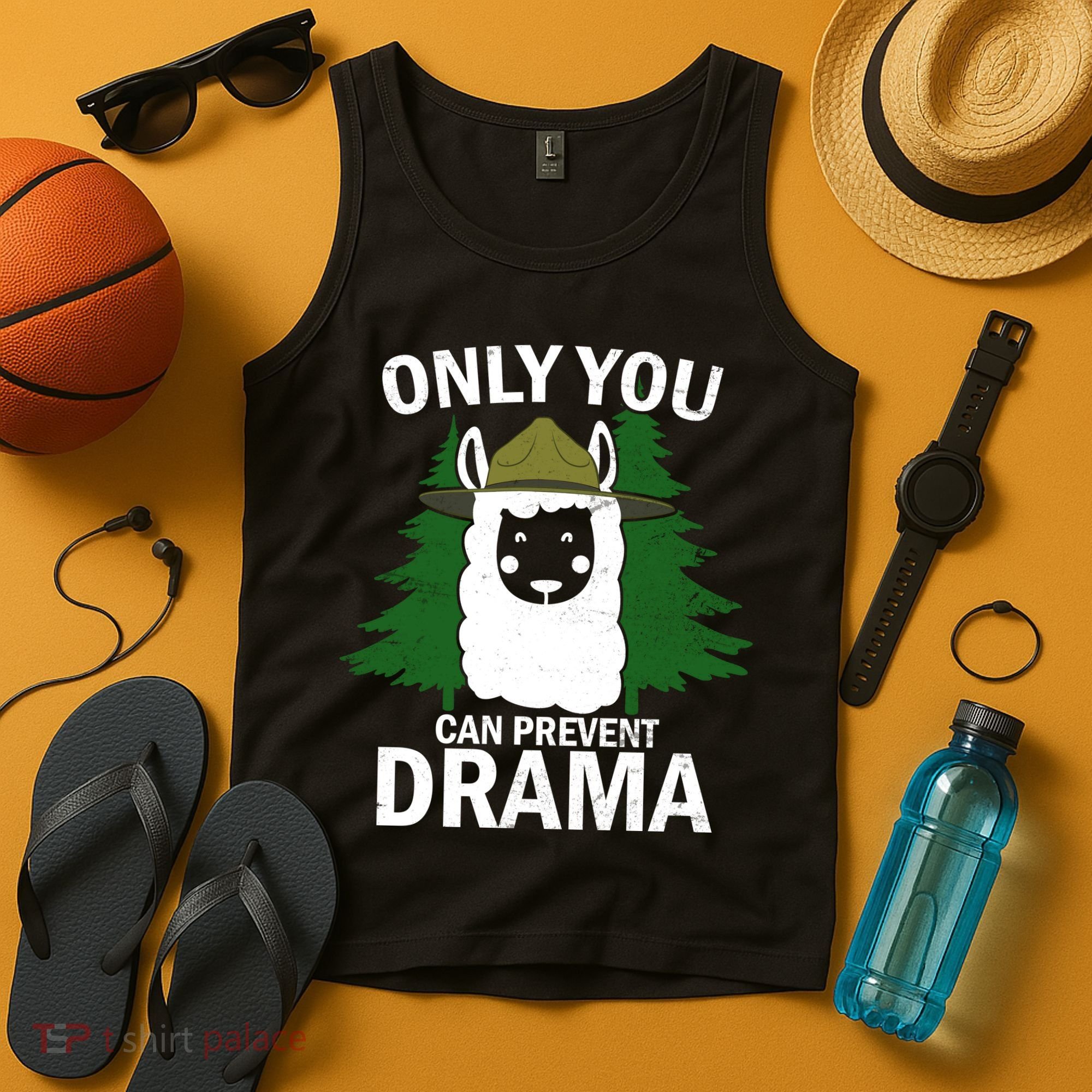 Only You Can Prevent Drama Funny LLama Tank Top