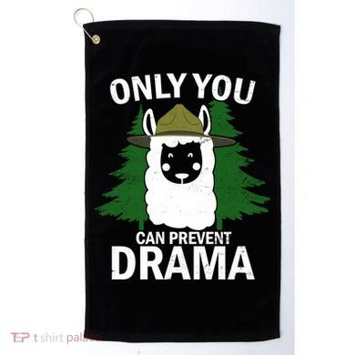 Only You Can Prevent Drama Funny LLama Golf Towel