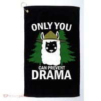 Only You Can Prevent Drama Funny LLama Golf Towel thumb 0