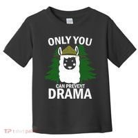 Only You Can Prevent Drama Funny LLama Toddler T-Shirt thumb 0