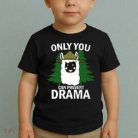 Only You Can Prevent Drama Funny LLama Toddler T-Shirt thumb 2