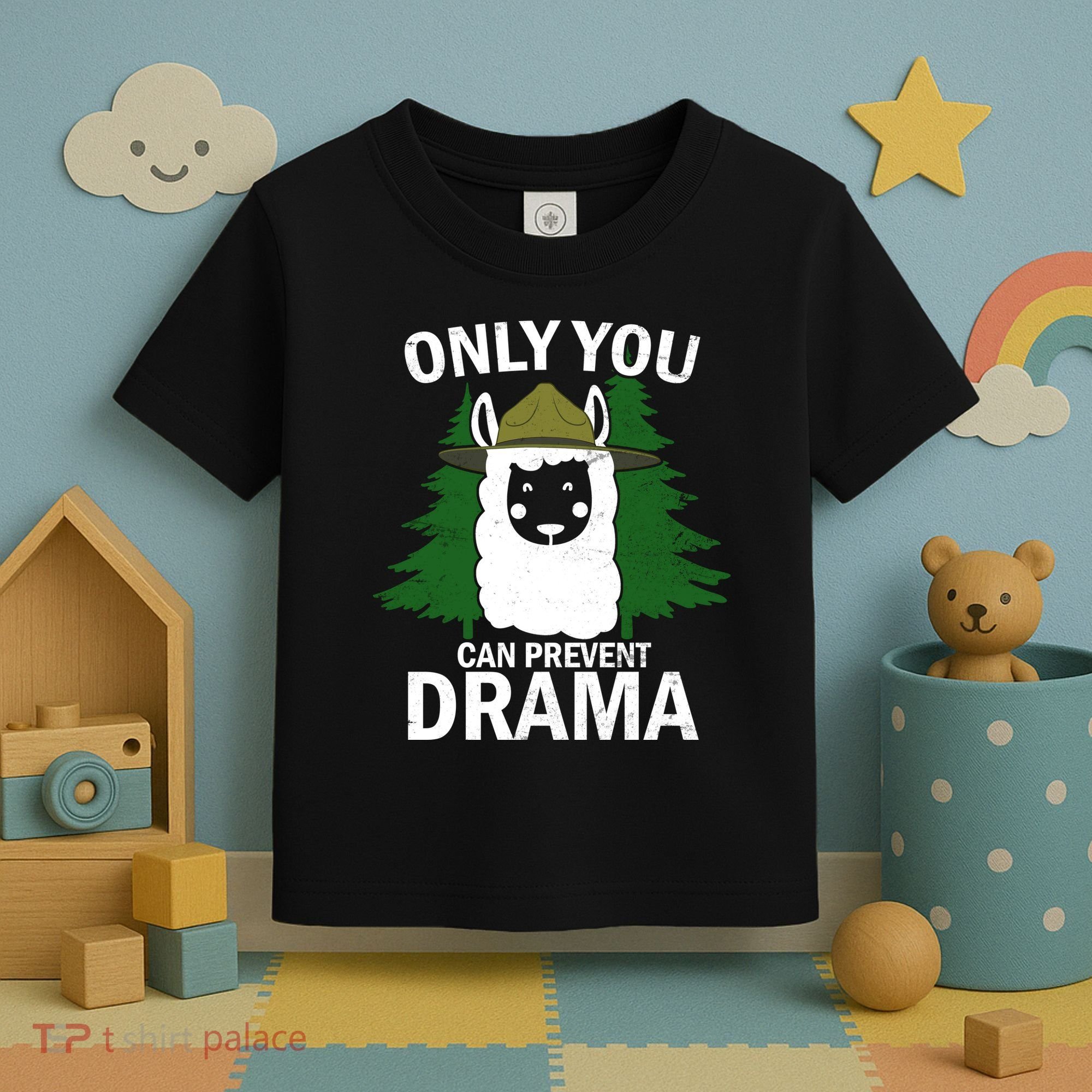 Only You Can Prevent Drama Funny LLama Toddler T-Shirt