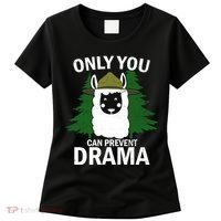 Only You Can Prevent Drama Funny LLama Women's T-Shirt thumb 0