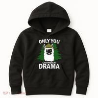 Only You Can Prevent Drama Funny LLama Kids Hoodie thumb 0