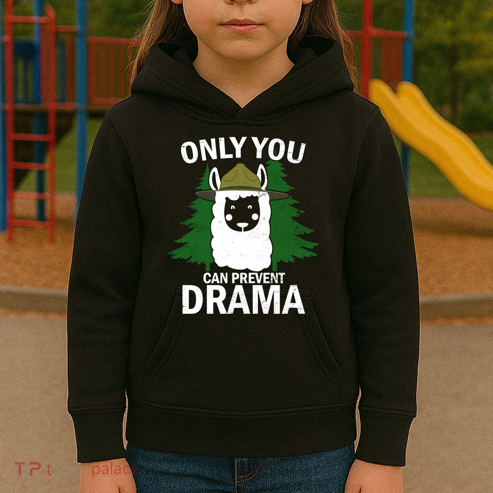 Only You Can Prevent Drama Funny LLama Kids Hoodie
