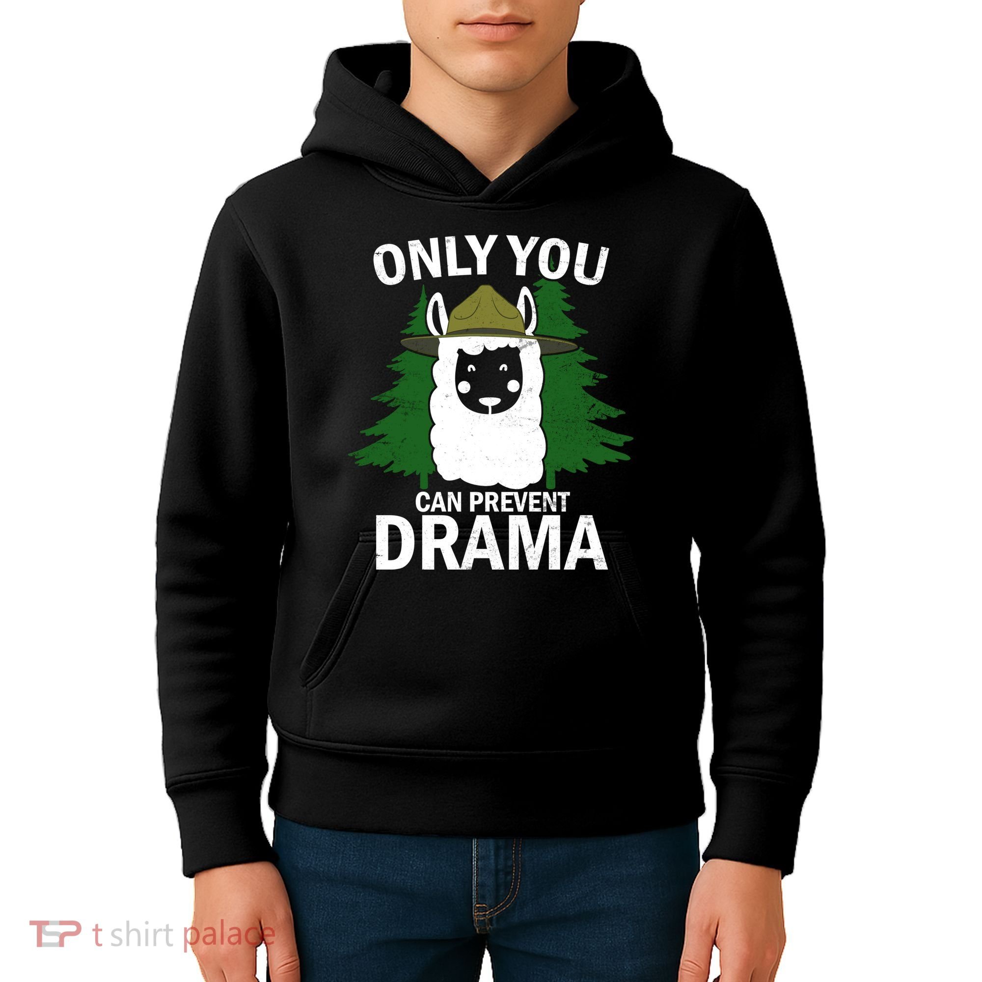 Only You Can Prevent Drama Funny LLama Kids Hoodie