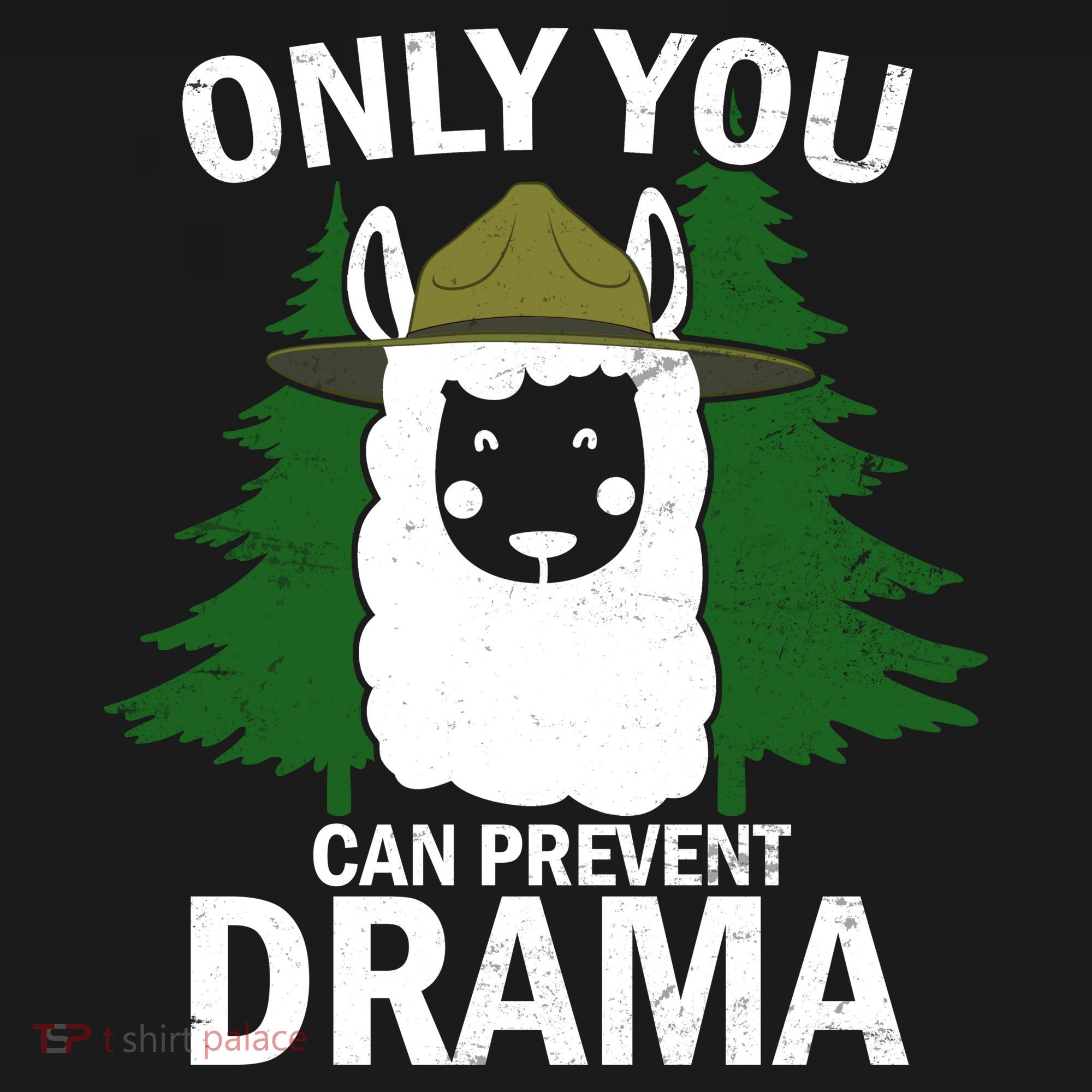 Only You Can Prevent Drama Funny LLama Kids Long Sleeve Shirt
