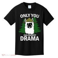 Only You Can Prevent Drama Funny LLama Kids T-Shirt thumb 0