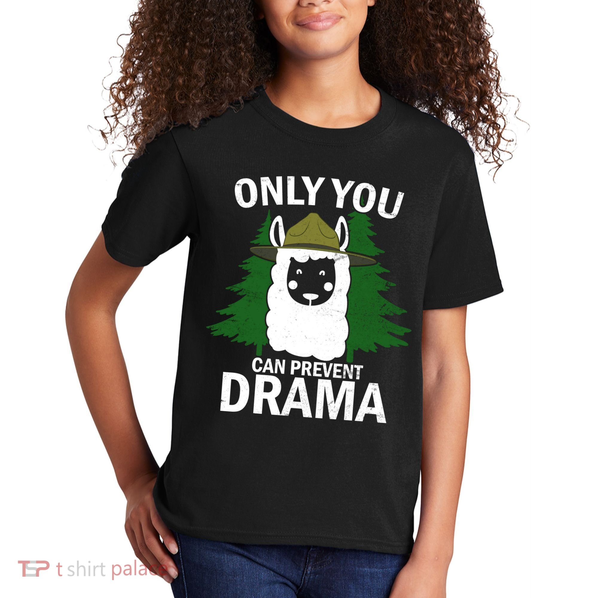 Only You Can Prevent Drama Funny LLama Kids T-Shirt