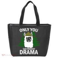 Only You Can Prevent Drama Funny LLama Tote Bag thumb 0