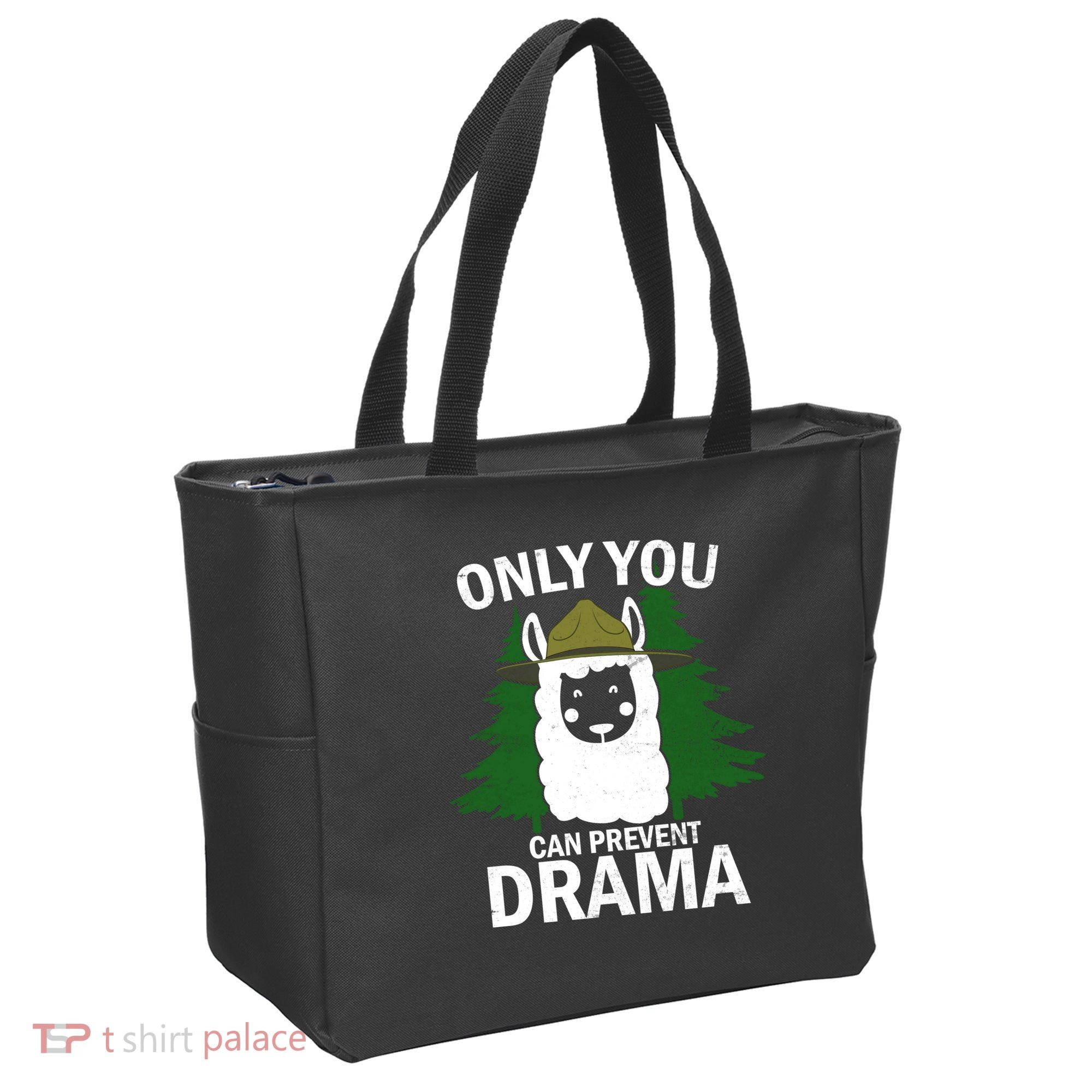 Only You Can Prevent Drama Funny LLama Tote Bag