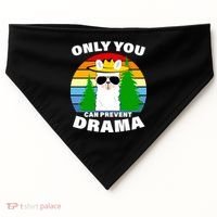 Only You Can Prevent Drama Llama USA-Made Doggie Bandana thumb 0