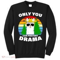 Only You Can Prevent Drama Llama Sweatshirt thumb 0