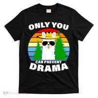 Only You Can Prevent Drama Llama T-Shirt thumb 0