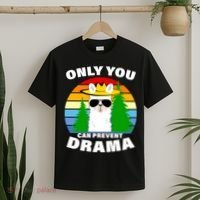 Only You Can Prevent Drama Llama T-Shirt thumb 2