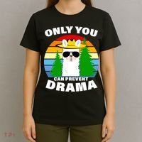 Only You Can Prevent Drama Llama T-Shirt thumb 4