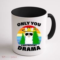 Only You Can Prevent Drama Llama Coffee Mug thumb 1