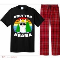 Only You Can Prevent Drama Llama Pajama Set thumb 0