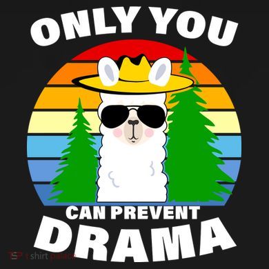 Only You Can Prevent Drama Llama Ornament