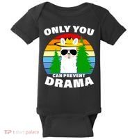 Only You Can Prevent Drama Llama Baby Bodysuit thumb 0