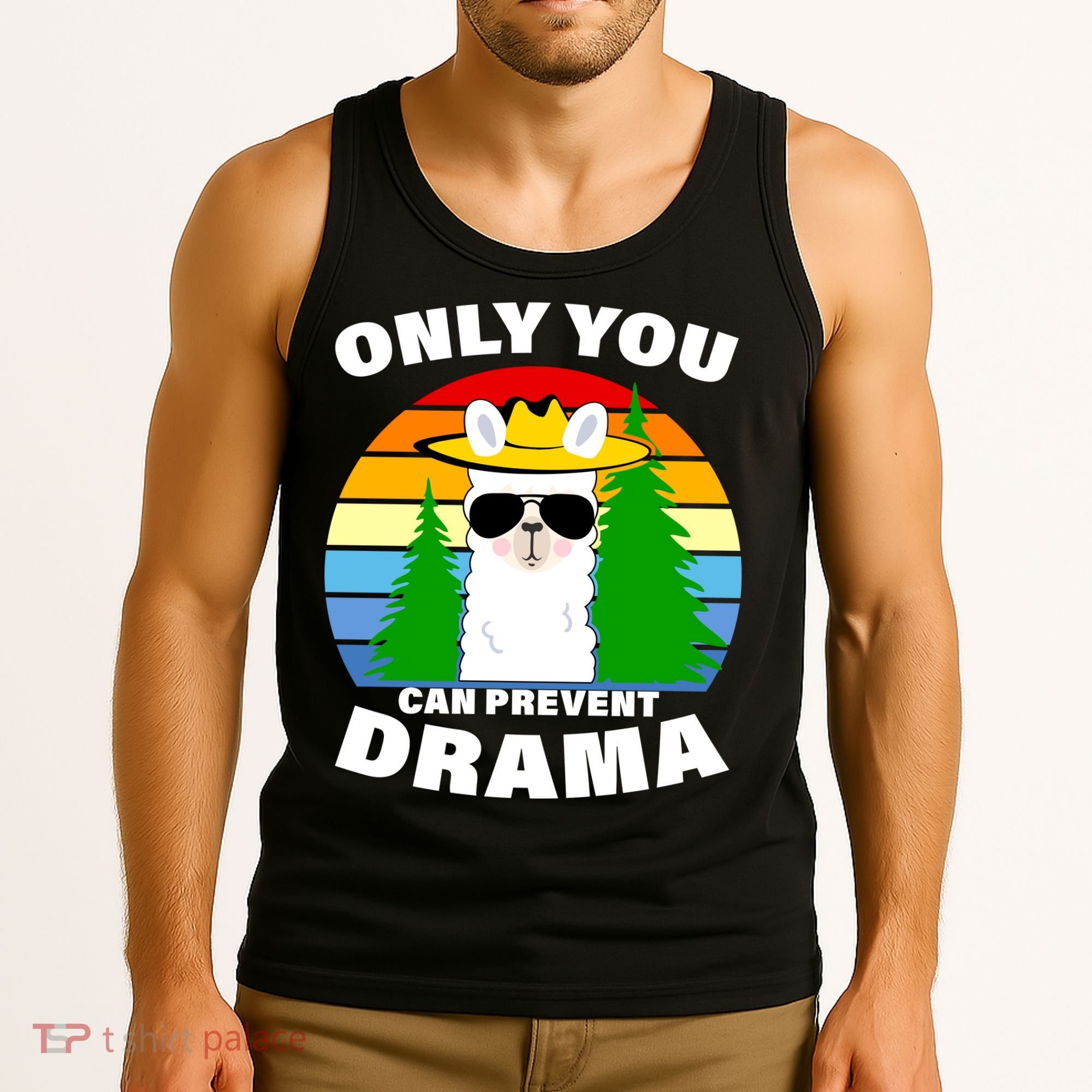 Only You Can Prevent Drama Llama Tank Top