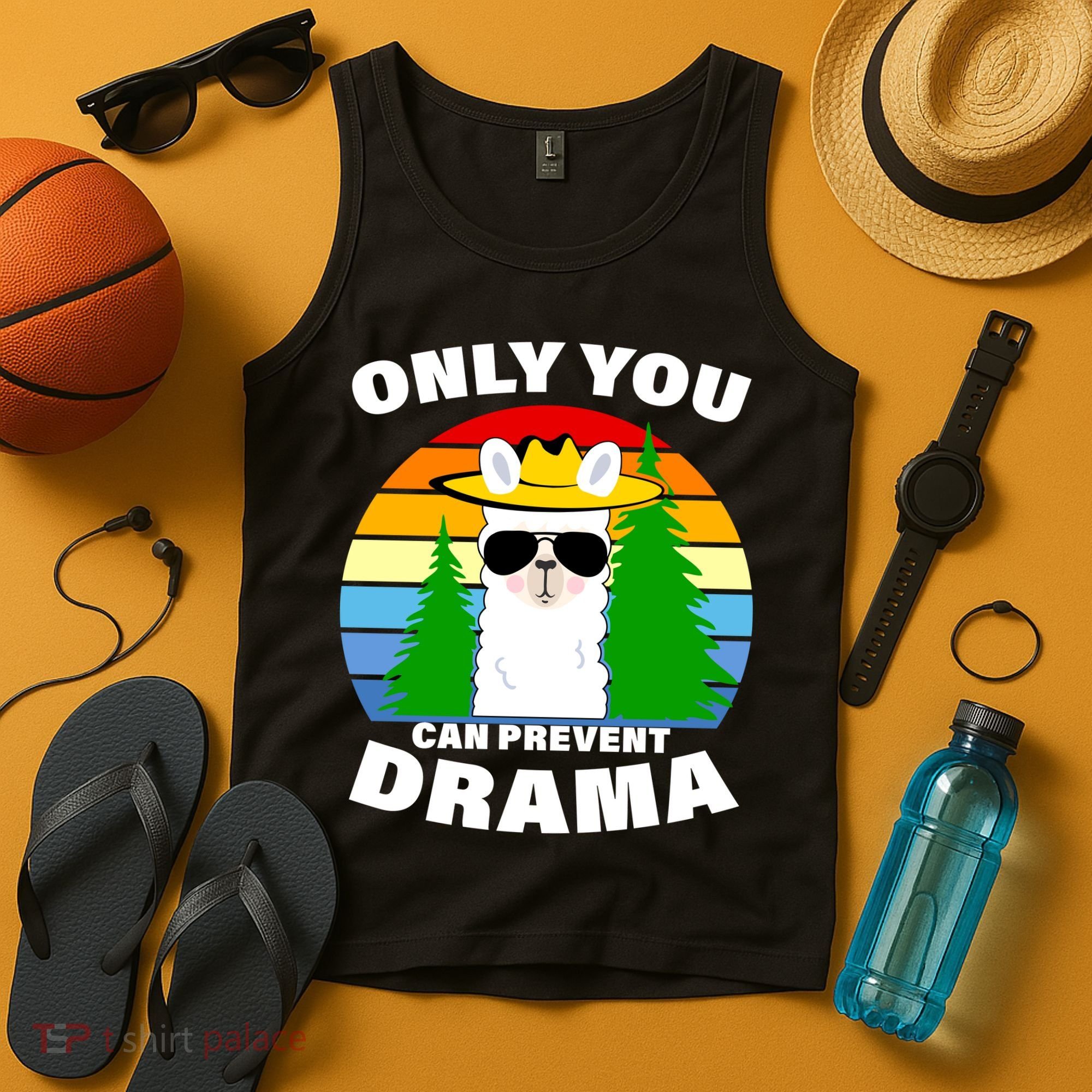 Only You Can Prevent Drama Llama Tank Top