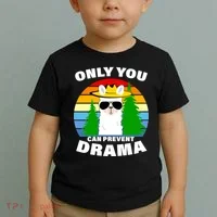 Only You Can Prevent Drama Llama Toddler T-Shirt thumb 2