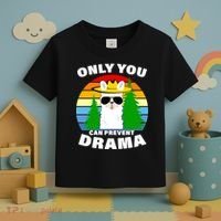 Only You Can Prevent Drama Llama Toddler T-Shirt thumb 3